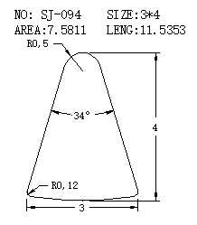 Triangular Wire SJ-094 drawing SJ-094