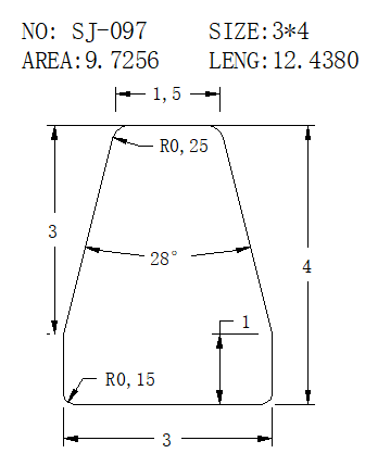 Wedge Wire SJ-097 drawing SJ-097