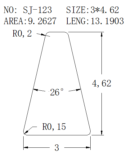 Wedge Wire SJ-123 drawing SJ-123