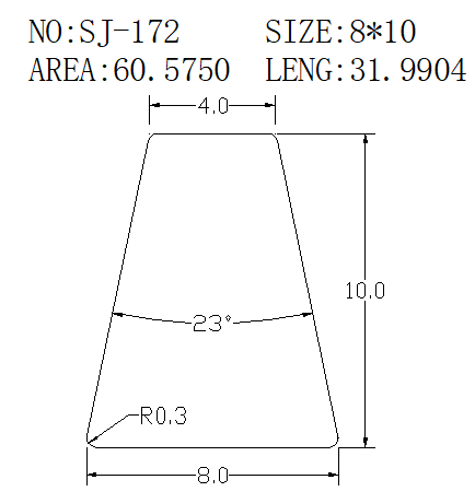 Wedge Wire SJ-172 drawing SJ-172