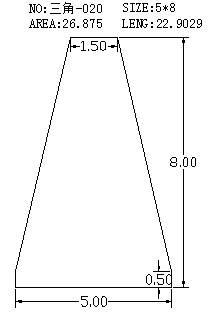 Triangular Wire SJ-020 drawing SJ-020