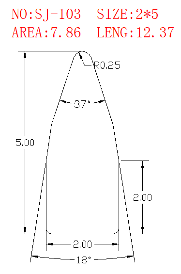 Wedge Wire SJ-103 drawing SJ-103